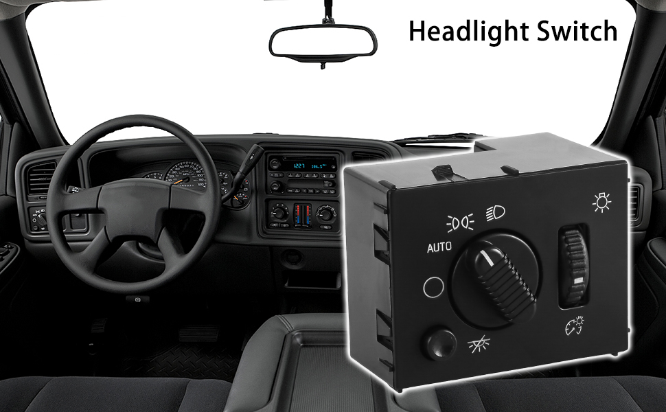 Headlight Switch Headlamp Dimmer Switch Headlight Instrument Panel Dimmer Switch Dome Lamp Switch